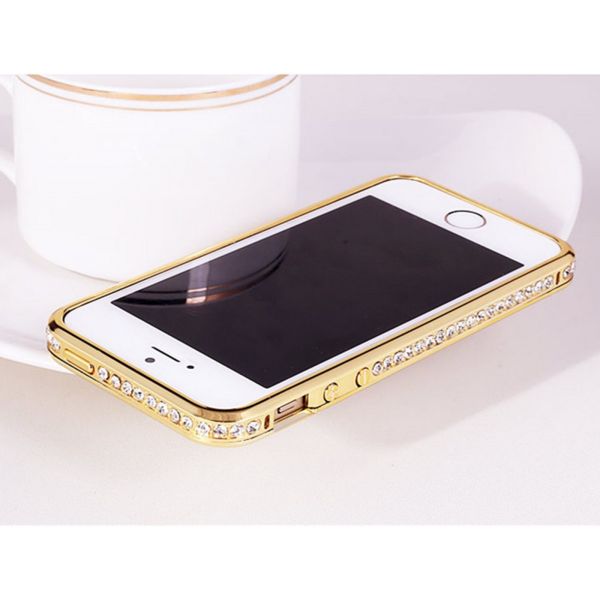 Case Bumper Strass Dourado iPhone 5/5s/SE