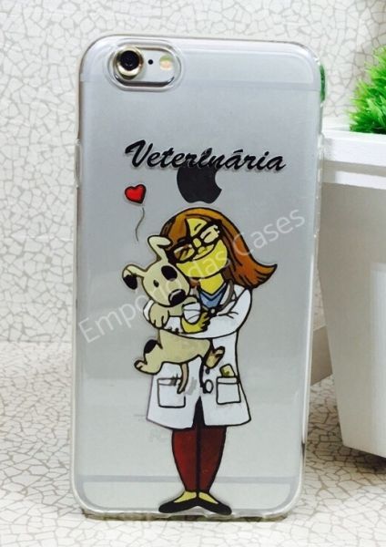 Case de Silicone Profissão Veterinária iphone 5c