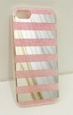 Case Espelhada com Glitter Rosa iPhone 5/5s/SE