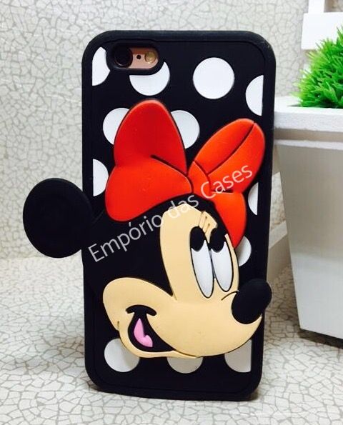 Case 3D Minnie Carão iphone 6/6s