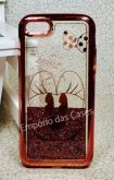 Case Água Glitter Minnie Rose iphone 8