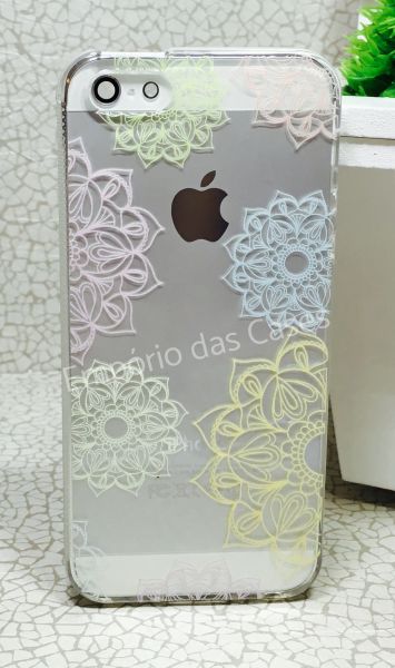 Case de Silicone Rendas Multicores iphone 5/5s/SE