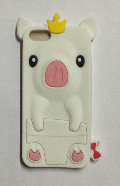 Case Porquinho Branco iPhone 5/5s/SE