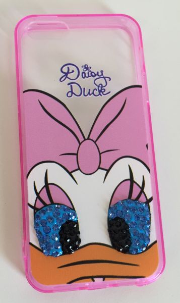 Case de Silicone Margarida com Strass iPhone 5/5s/SE