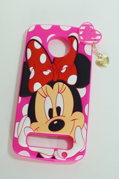 Case 3D Minnie Charme Pink Moto Z2 play