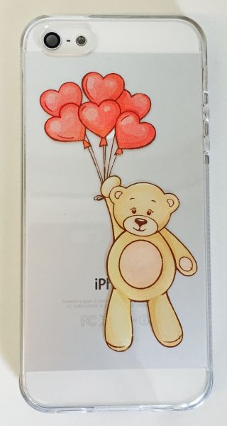 Case de Silicone Ursinho Balão iphone 5c