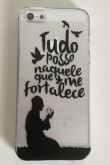 Case de Silicone Tudo posso iphone 5/5s/SE