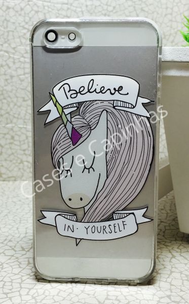 Case de Silicone Believe Unicornio iphone 6/6s