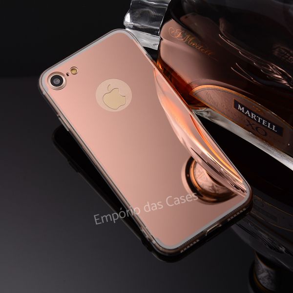 Case Espelhada Rose iphone 7