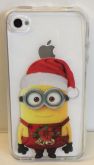 Case de Silicone Minions Natal iPhone 4/4s