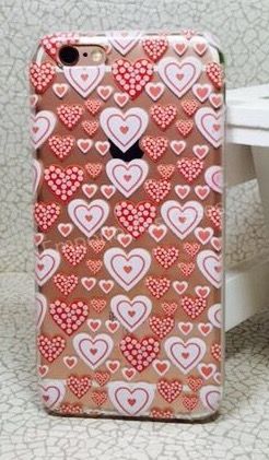 Case de Silicone Corações Love iphone 6/6s