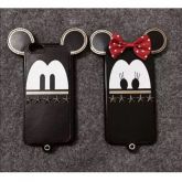 Case Revestida em Couro Minnie ou Mickey iphone 6