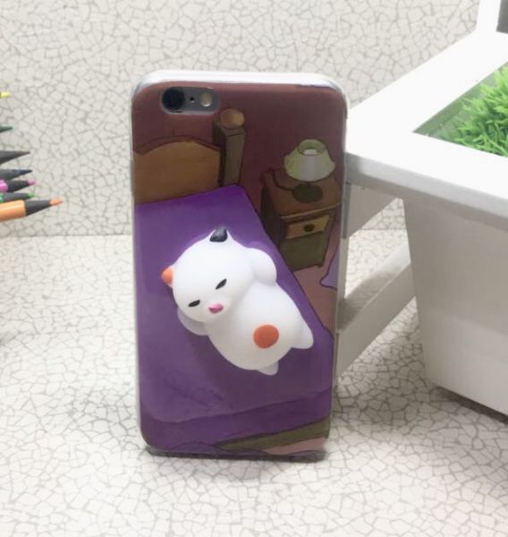 Case 3D Squishy Gatinho no quarto iPhone 6/6s