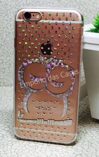Case de Silicone Color Coruja iphone 6/6s