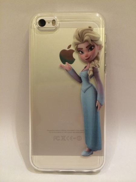 Case de Silicone Elsa Frozen para iphone 4/4s mod.1