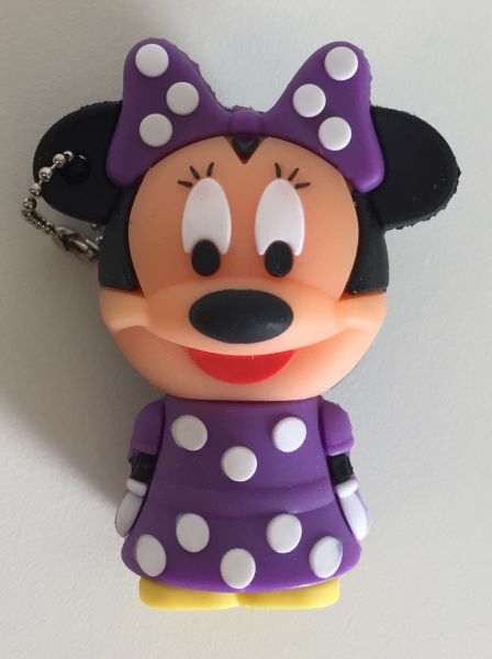 Pen Drive Minnie Roxo 4GB