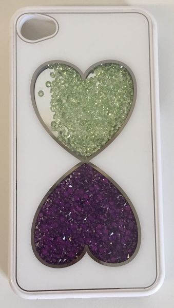 Case Corações de Cristais mod.2 iPhone 4/4s