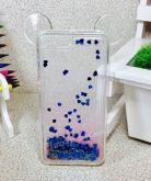 Case Orelha Glitter Azul iphone 7 plus