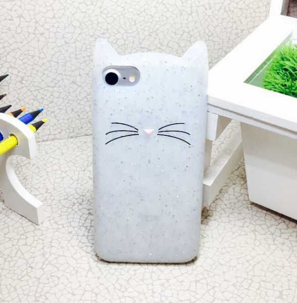 Case 3D Gatinho Brilhoso iPhone iPhone 6/6s