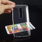 Case de Silicone Transparente Moto X3 play