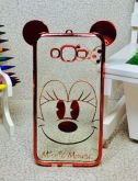 Case Luxo Minnie Orelha Rose Galaxy J7 J700