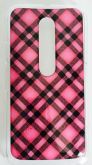 Case Acrílico Xadrez Pink Moto G3