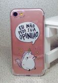 Case de Silicone Não pedi sua opinião iphone 7