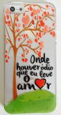 Case de Silicone Árvore de Amor iphone 5/5s/SE
