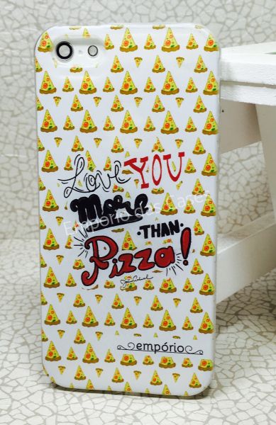 Case Exclusiva Empório - Love more pizza iphone 5/5s/SE