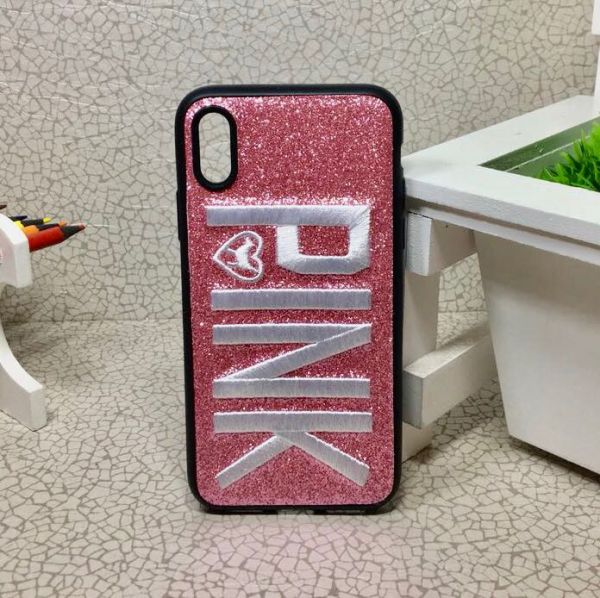 Case Pink Brilho rosa Iphone X