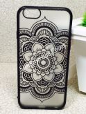 Case Alto Relevo Mandala Preto iphone 6/6s