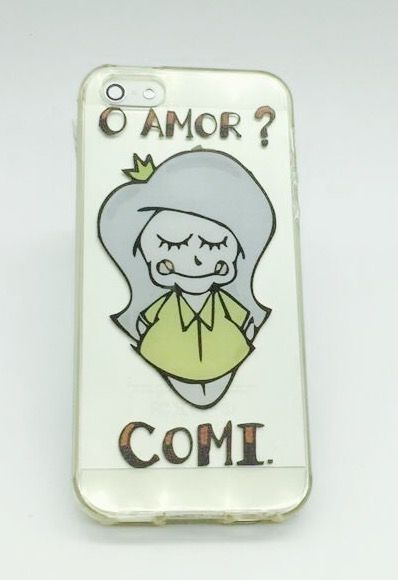 Case de Silicone O amor? Comi iPhone 5/5s/SE