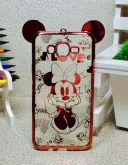 Case Luxo Minnie Fofa Orelha Rose Galaxy J7 J700