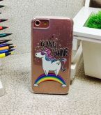 Case de Silicone Unicórnio Born Shine iphone 7