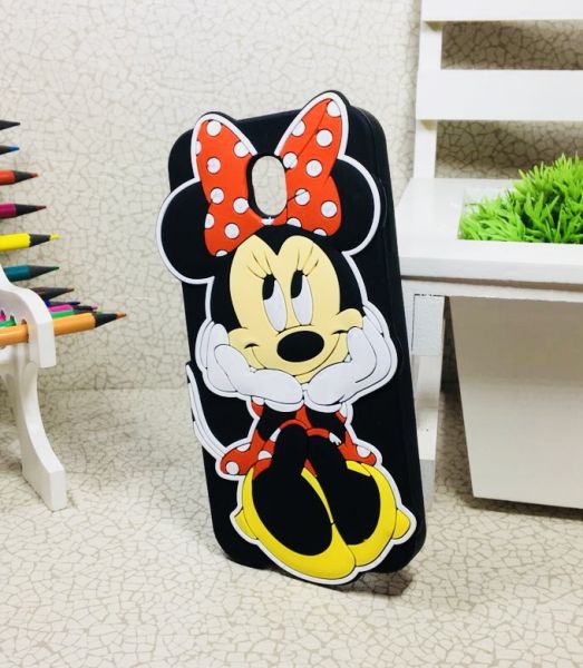 Case 3D Minnie Charme Preto Galaxy J7 Pro