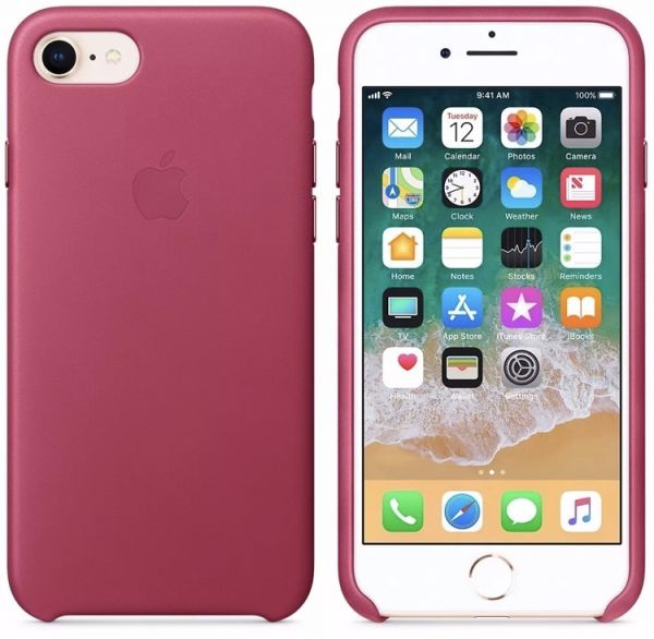 Case de couro Apple Terracota iPhone 8 plus