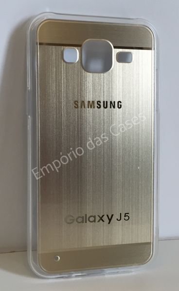 *Case Metalizada Dourado Galaxy J5 J5 500