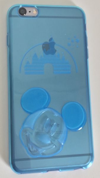 Case de Silicone 3D Disney Mickey Azul iPhone 6 Plus/ 6s Plus