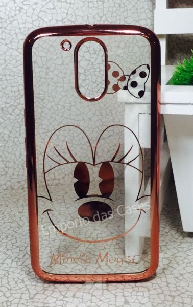 Case Luxo Minnie Rose Moto G4 / G4 Plus