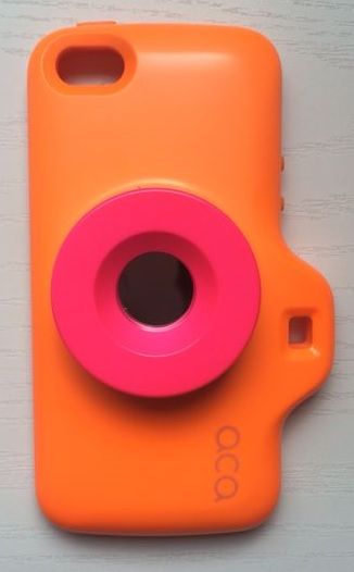 Case Câmera Fotografica ACA Laranja iPhone 5/5s/SE