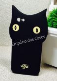 Case 3D Gatinho Black iphone 6/6s