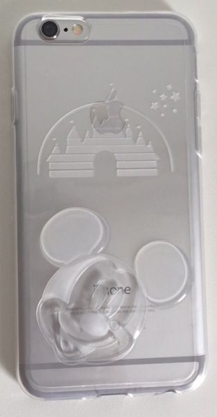 Case de Silicone 3D Disney Mickey Transparente iPhone 6 Plus/ 6s Plus