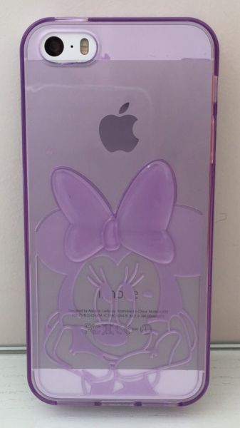 Case de Silicone Alto Relevo Minnie Roxo iPhone 6