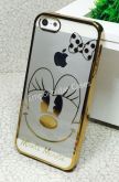 Case Luxo Minnie Fofa Dourada iPhone 5/5s/SE