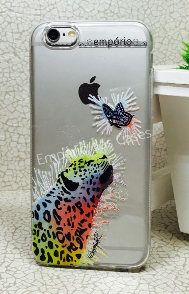 Case Exclusiva Empório - Leopardo Colorido by Sophie iphone 6/6s