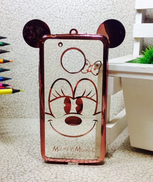 Case Luxo Minnie Orelha Rose Moto G5 Plus