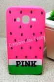 Case 3D Melancia Pink Rosa Galaxy J2 Prime