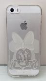 Case de Silicone Alto Relevo Minnie Branca iPhone 5/5s/SE