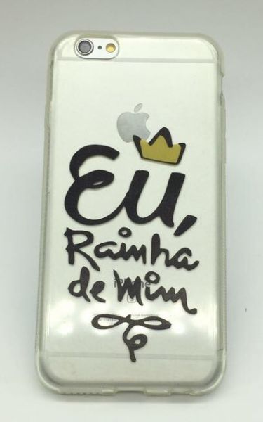 Case de Silicone Eu, Rainha de mim iPhone 6/6s
