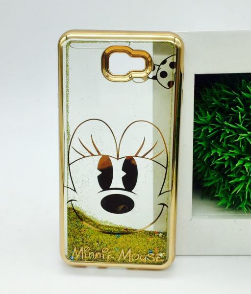 Case Água Glitter Minnie Gold Galaxy J7 Prime